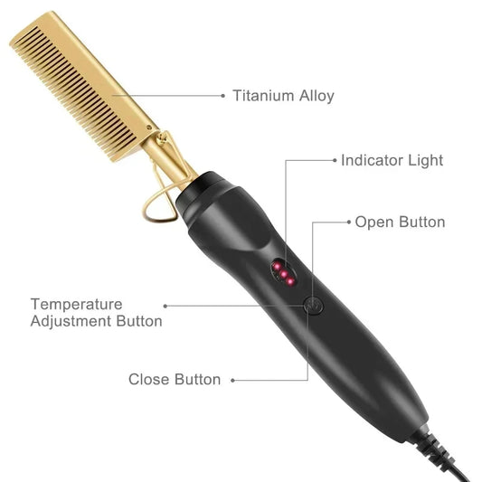 Electric Hair Straightening Brush